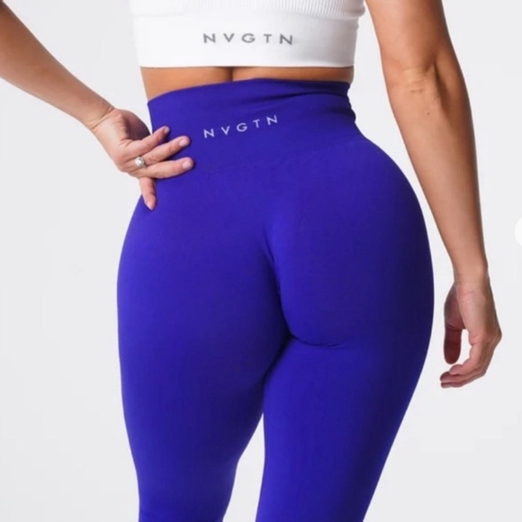 NVGTN Pants - NVGTN Cobalt Blue Leggings Small